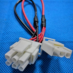 Conector Automotriz de 2 Pines Blanco PA66 con Cables Rojos/Negros para Sistemas de Alimentación de Automóviles - Product Image 2