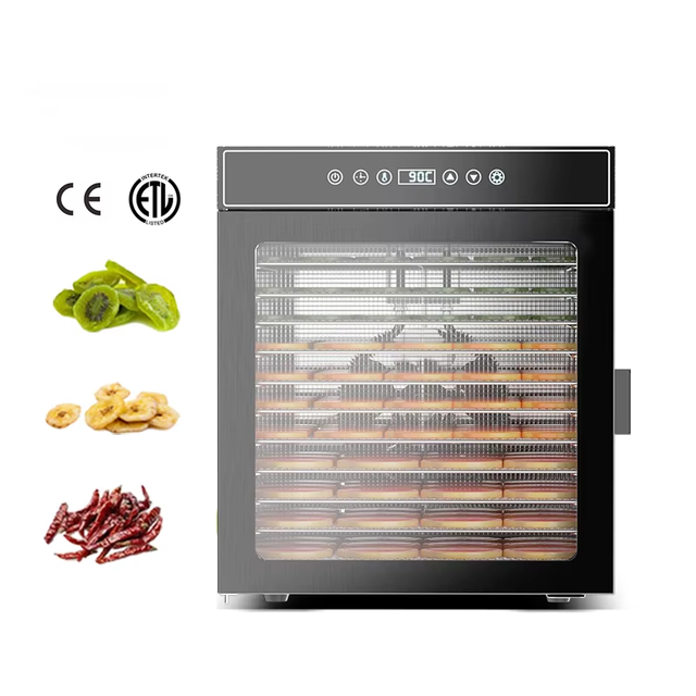 LTPK LT-09 12 Trays Commercial Food Dehydrator Fruit Drying Oven Home-use Vegetable Dryer Machine