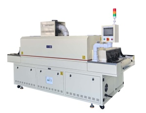 Hochgeschwindigkeits-<span class=keywords><strong>UV</strong></span>-Härtungsmaschine für Schuhe |   70% Energieeinsparung, Langlebige Lampen |   Simultan-<span class=keywords><strong>UV</strong></span>-Behandlungssystem für Beidseitige Anwendung - Product Image 1