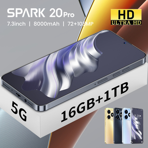 Spark20 Pro 5G <span class=keywords><strong>Android</strong></span>-smartphone met Decacore CPU, 16GB+1TB, <span class=keywords><strong>Dual</strong></span> <span class=keywords><strong>SIM</strong></span>, grote batterij, HD-scherm - Product Image 2