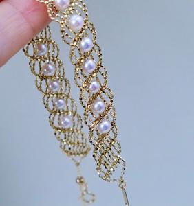 2024 luxe 18K or japonais <span class=keywords><strong>Akoya</strong></span> perle Bracelet haute qualité certifié classique fête de mariage fiançailles cadeau femmes - Product Image 2