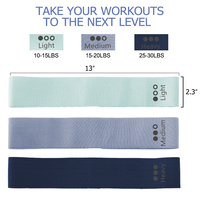 TOPKO Logo personnalisé résistance bande force butin bandes tissu élastique boucle exercice bandes