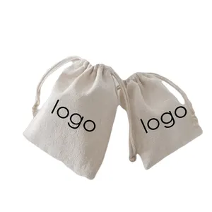 Individuelle private schwarze baumwoll-leinwand kordelzugbeutel mit weiß gedrucktem logo für handtasche mütze mütze schuhverpackung staubbeutel