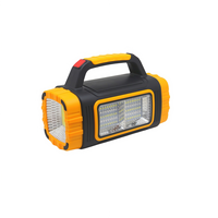 Lampe de poche LED solaire multi-usage avec projecteur 3W, éclairage COB et lumière d'urgence 90 SMD, torche USB multi-mode