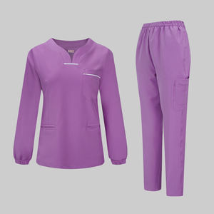 מדים רפואיים בהתאמה אישית לסיטונאות OEM לנשים, חלוקים רפואיים, בגדי עבודה סטרץ', ביגוד רפואי מט - Product Image 3