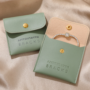 Luxury Custom Pouch for Rings Bracelets Earrings-Portable <b>Small</b> Jewelry <b>Boxes</b> with Personalized Logo - Product Image 6