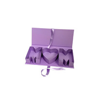 Boîte cadeau en plastique pour maman et papa, boîte à fleurs avec combinaison de lettres pour la fête des mères, fleurs avec boîte cadeau à main