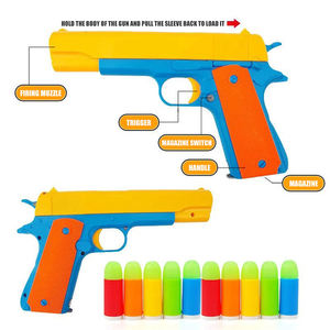 Pistola Giocattolo in Plastica Semi-automatica <span class=keywords><strong>per</strong></span> Bambini, <span class=keywords><strong>per</strong></span> Giochi di Tiro Tattico all'Aperto, con Caricatore Estraibile e Proiettili Morbidi, <span class=keywords><strong>per</strong></span> <span class=keywords><strong>Ragazzi</strong></span> - Product Image 5