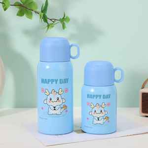 Cute Modern 316 Stainless Steel Vacuum Insulated Mug with 6-12 Hours Thermal Insulation Leak-Proof Lid & <b>Straw</b> - Product Image 5