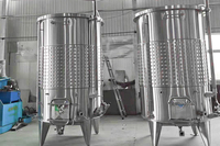 Fermenteur à Vin de Fruits Personnalisé en Acier Inoxydable, Cuve de Fermentation avec Contrôle de Température, Réservoir de Stockage de Jus, Garantie de 3 Ans