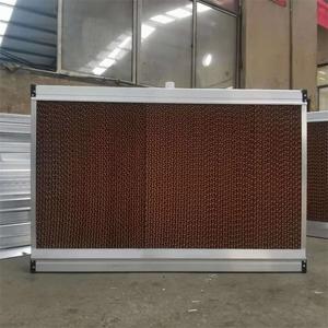 Neues XIANGHUA 5090 7090 Braunes Wassergekühltes Pad Wandmontiertes Verdunstungskühlpad für Gewächshaus Geflügelfarm - Product Image 6