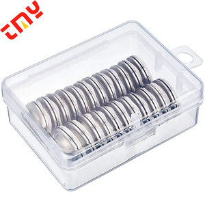 Đường Kính Thẻ Tên Nam Châm 1.7Cm/0.67 Inch Giá Đỡ Thẻ Tên Dính Tròn Có Hộp Nhựa Đựng Tên Và Vòng Tròn Xấu - Product Image 6