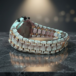 Reloj Mecánico de Lujo para Hombre, Estilo Hip Hop, Alta Calidad, Completamente Adornado con Diamantes VVS, Correa de Cuero, Cristal de Zafiro, Todas las Marcas, Venta al Por Mayor - Product Image 3