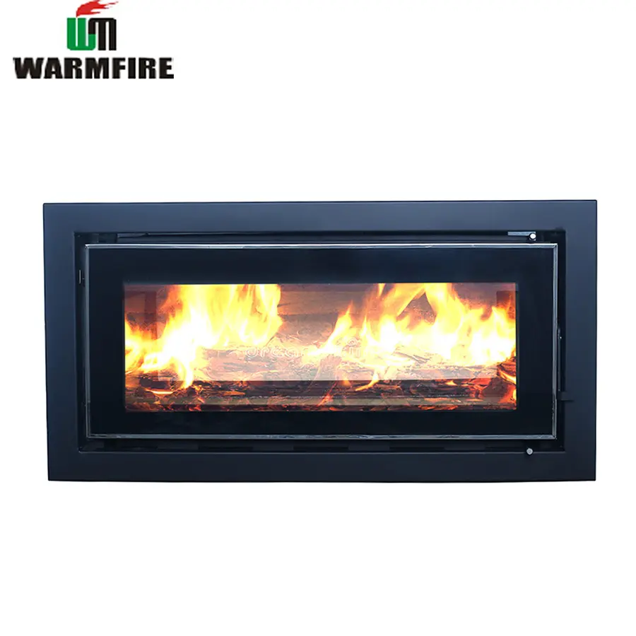 Warmfire Offre Spéciale morden design grand insert de cheminée en bois de verre SD209