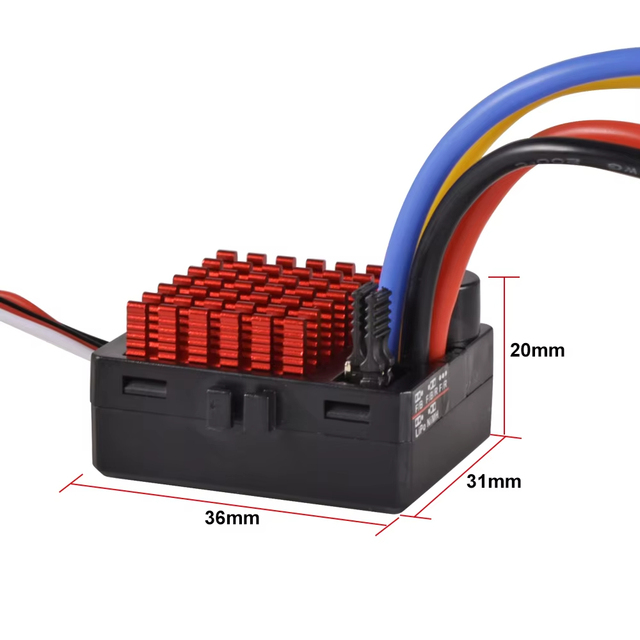 60A Brushed Speed Controller ESC for 1/10 RC Car