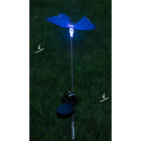 Lampe solaire extérieure en forme de papillon, LED, étanche, décoration de jardin, lampe pour pelouse, cour, allée, patio