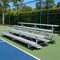 Sièges de stade portables en alliage d'aluminium, gradins à roulettes résistants aux intempéries, ergonomiques, coupe-vent, capacité 15-20 kg