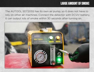 AUTOOL-détecteur de fuite de liquide de voiture, portable, outil de contrôle de canalisations, SDT205S - Product Image 5