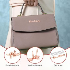 TIXIPEM X In Handmade Metal Letter Tags Label PCS Hand Made <b>Purse</b> Bags Sewing Labels With Shim Use For DIY Crafts Bags Making Ac - Product Image 6