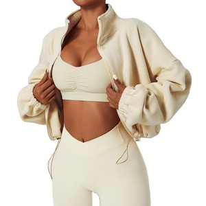 Chaquetas de Yoga con Cierre de Secado Rápido para Mujer, Deportes, Yoga, Correr, Venta al por Mayor con Logotipo Personalizado - Product Image 2