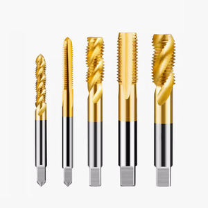 Tarauds métriques en acier rapide HSS M35 au cobalt avec revêtement TIALN, diamètre extérieur de 1,5 pouces pour <span class=keywords><strong>le</strong></span> <span class=keywords><strong>taraudage</strong></span> <span class=keywords><strong>et</strong></span> les machines-outils - Product Image 1