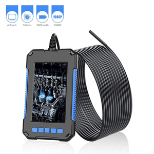 Caméra d'inspection automobile P40 5,5 mm avec écran HD 4,3 pouces, endoscope industriel avec câble semi-rigide de 5 m, étanche IP67 pour applications automobiles et d'inspection des égouts - Product Image 1