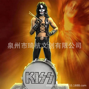 Figuras de la Banda de Rock Kiss, Set Coleccionable de Resina, 8x8x15cm, Multipeza, Decoración para el Hogar, Regalo - Product Image 2