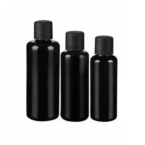 High Quality Empty 10ml 30ml 50ml 100ml Protection Optical Black Glass Essential Oil Bottles And Jar