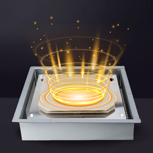Table de cuisson à <span class=keywords><strong>induction</strong></span> invisible intégrée, brûleur unique, dissimulée sous un comptoir en granit, cuisinière à <span class=keywords><strong>induction</strong></span> dissimulée. - Product Image 2