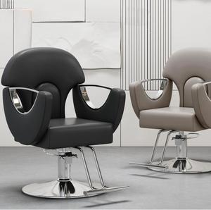 Dayanıklı 360 derece döner sentetik deri berber koltuğu hidrolik ayarlanabilir saç stilisti kesme <span class=keywords><strong>Salon</strong></span> sandalyesi ile Styling koltuk - Product Image 3