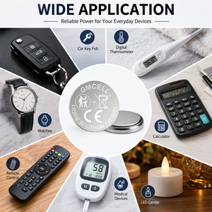 แบตเตอรี่กระดุม CR2032 คุณภาพสูง 3V 2032 แบตเตอรี่ลิเธียมแบบเหรียญ สำหรับของเล่น - Product Image 5