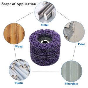 Disques abrasifs en carbure de silicium violet 4''-16'' pour surfaces en bois, métal, plastique, fibre de verre - Product Image 6
