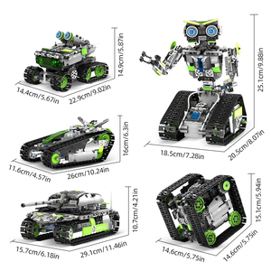 Jouets éducatifs, <span class=keywords><strong>kit</strong></span> de construction de <span class=keywords><strong>robot</strong></span> programmable 5 en 1, mode de contrôle double, jouet rechargeable pour enfants de 8 ans et plus - Product Image 6