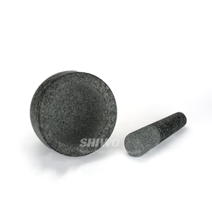 เครื่องบดหินแกรนิตธรรมชาติขนาดใหญ่  ชุดครกและสากสำหรับบดเครื่องเทศอย่างหนัก - Product Image 4