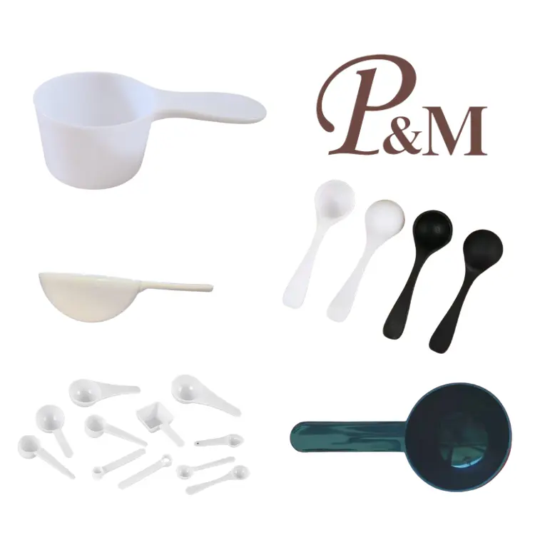 P&M food grade plastic powder scoop coffee protein measuring spoon