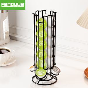 Soporte Giratorio de Acero Inoxidable para 24 Cápsulas de Café <span class=keywords><strong>Dolce</strong></span> <span class=keywords><strong>Gusto</strong></span>, para el Hogar o la Oficina, Almacenamiento y Limpieza de Vajilla - Product Image 1