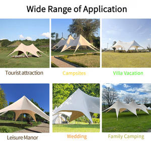 Tente arche personnalisée aux couleurs sur mesure, magnifique tente étoile personnalisée pour événements avec un ou deux sommets, tente araignée - Product Image 3