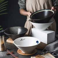 Bol à nouilles en porcelaine personnalisé, de 9 pouces, ramen japonais en céramique