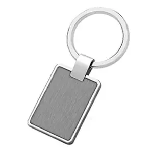 Wholesale Cheap Keychain Custom Laser Logo Metal Blank Alloy Keychains For Company