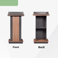 Podium en bois à hauteur réglable pour mobilier commercial pour présentations et conférences