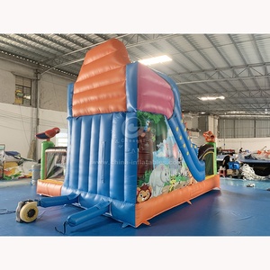 Vui vẻ rừng động vật chủ đề <span class=keywords><strong>Inflatable</strong></span> lâu đài vui vẻ <span class=keywords><strong>Bouncer</strong></span> cho trẻ em <span class=keywords><strong>Inflatable</strong></span> vườn thú công viên chủ đề <span class=keywords><strong>Bouncer</strong></span> với Slide Combo - Product Image 5