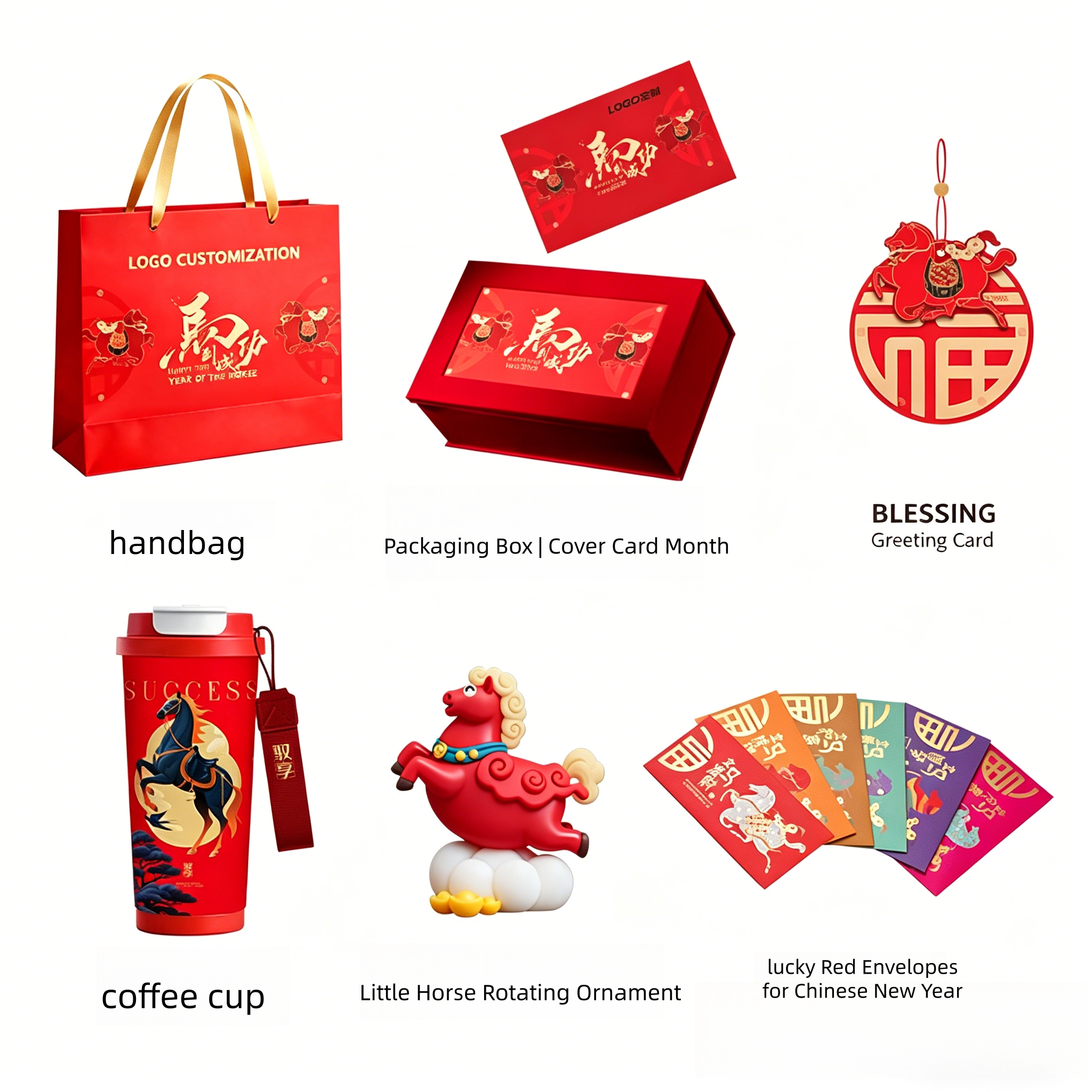 Tasse à café 500ML316 + ornement de bureau Tang Xiaoma