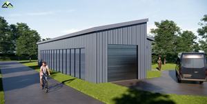 Estructura de Acero Galvanizado para Exteriores, Estructura de Acero para Taller o Almacén - Product Image 3