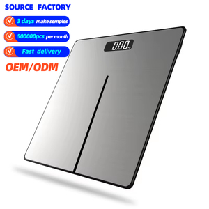 가정용 신장 체중계 180kg 스케일 재미있는 녹 방지 반브리지 스마트 전자 유리 디지털 욕실 체중계 - Product Image 1