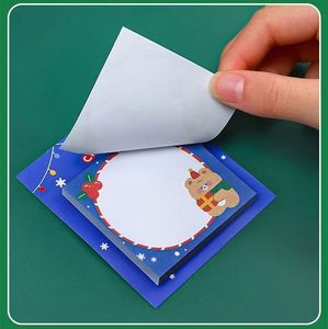 Cartoon Christmas Self-Adhesive Memo <b>Pads</b>-Colorful Designs for Festive Decor & Gifts Office Supplies - Product Image 2