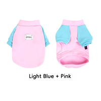Sweat-shirt chaud et élastique pour chien, manches raglan contrastées, doublure Dralon, sweats à capuche d'hiver, vêtements classiques pour animaux de compagnie