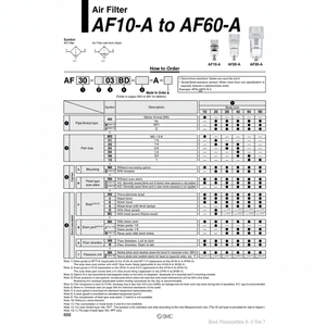 Filtro de aire SMC Pneumatics, - Product Image 1