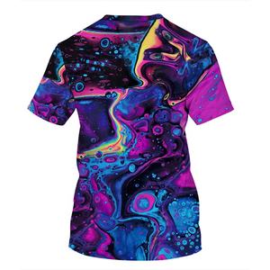 Venta al por mayor personalizado todo 3D sublimación Impresión digital hombres mujeres camiseta gráfica camisetas a granel - Product Image 2