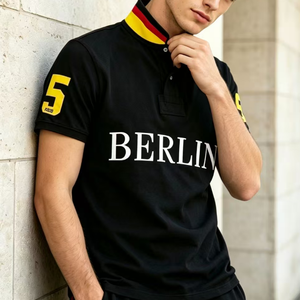 Camisa Polo para Hombre con Diseño de la <span class=keywords><strong>Bandera</strong></span> de Eritrea, Patrón de <span class=keywords><strong>Bandera</strong></span> Personalizado, Cuello Alto, Tela de Poliéster, Color Impreso, Laurla - Product Image 5