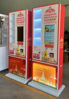 Distributeur de souvenirs aimantés pour réfrigérateur, écran tactile 18,5 pouces, distributeur de cadeaux compact, SDK, capacité 600-800, pour sites touristiques et musées